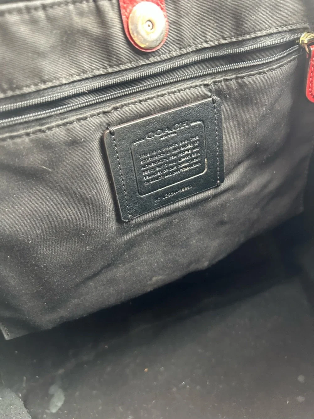 Coach Derby Vintage Y2K Red Leather Tote Bag Women’s - Picture 9 of 15